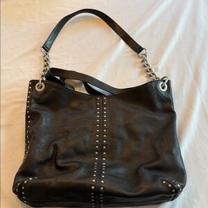 MICHAEL Michael Kors Black Leather Shoulder Bag
